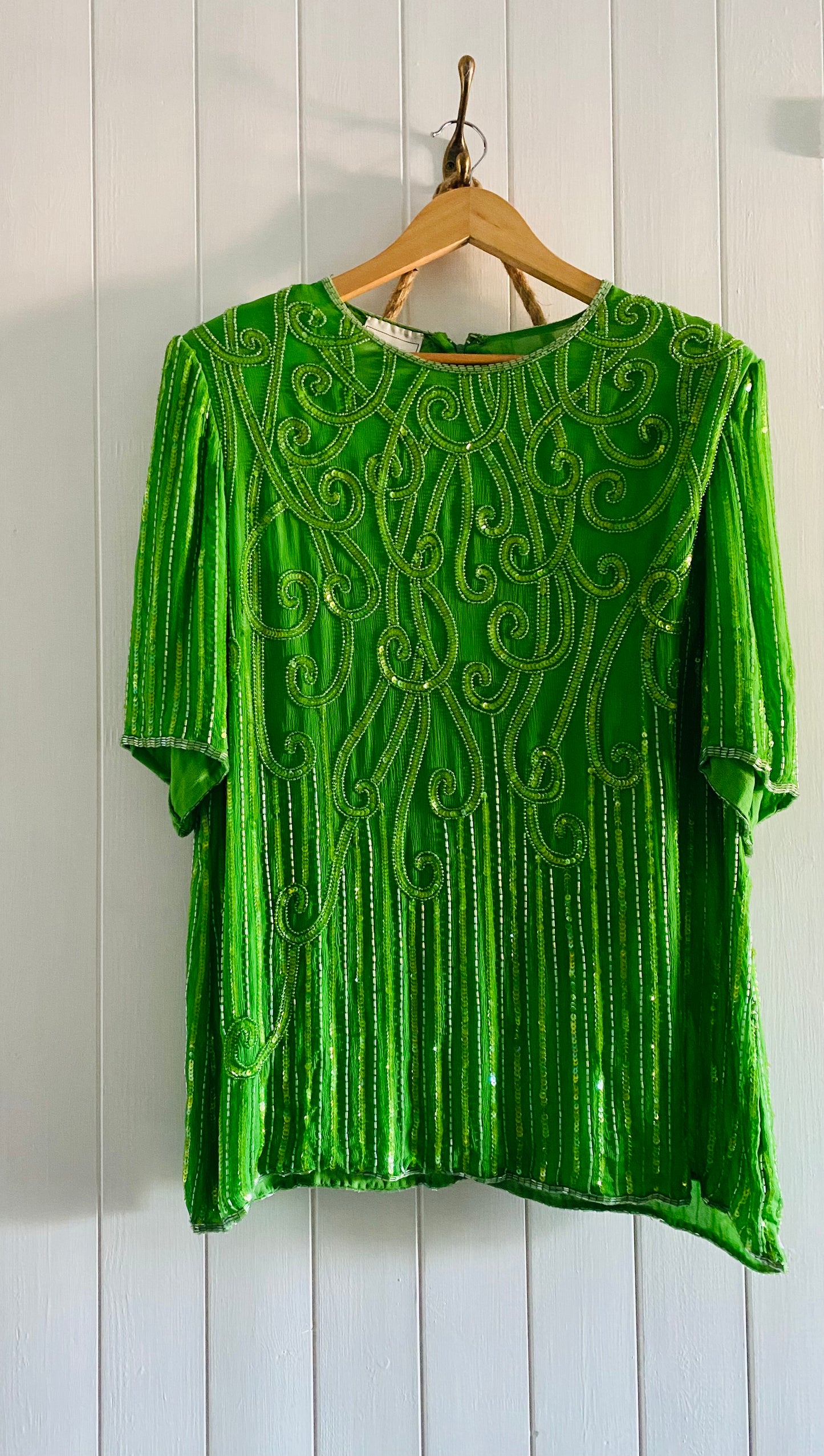Vintage Frank Usher Beaded Top