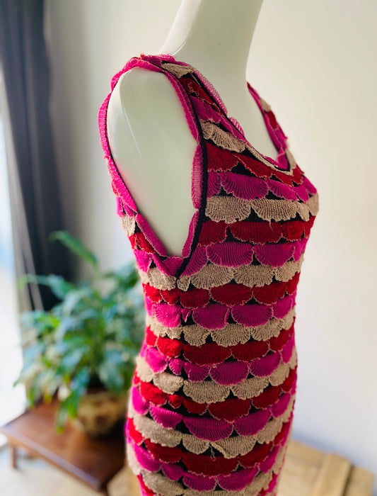 Missoni Scalloped Knit Sleeveless Dress – Vintage